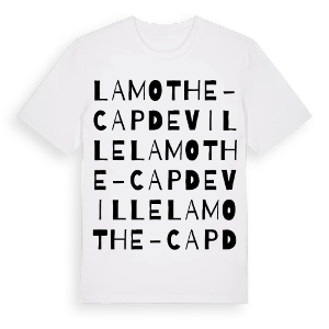 Lamothe-Capdeville ordlek t-shirt – ekologisk bomull t-shirt från Pinshirt