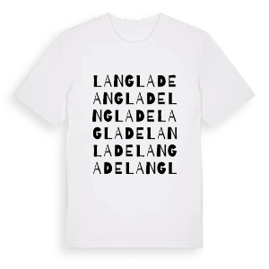 Langlade ordlek t-shirt – ekologisk bomull t-shirt från Pinshirt