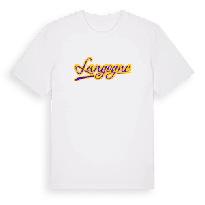Langogne baseball t-shirt – ekologisk bomull t-shirt från Pinshirt