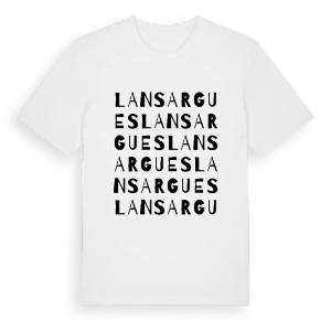 Lansargues ordlek t-shirt – ekologisk bomull t-shirt från Pinshirt