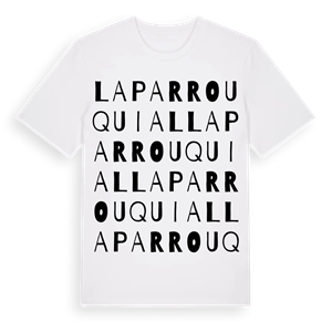 Laparrouquial ordlek t-shirt – ekologisk bomull t-shirt från Pinshirt
