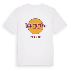Lapeyrère cirkel t-shirt – ekologisk bomull t-shirt från Pinshirt
