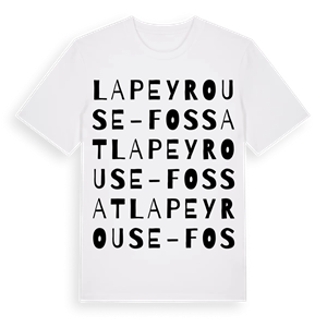 Lapeyrouse-Fossat ordlek t-shirt – ekologisk bomull t-shirt från Pinshirt