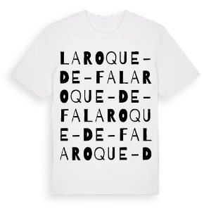 Laroque-de-Fa ordlek t-shirt – ekologisk bomull t-shirt från Pinshirt