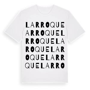 Larroque ordlek t-shirt – ekologisk bomull t-shirt från Pinshirt