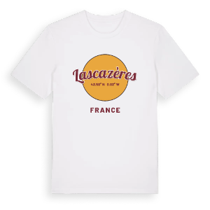 Lascazères cirkel t-shirt – ekologisk bomull t-shirt från Pinshirt