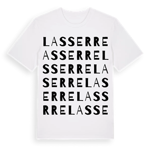 Lasserre ordlek t-shirt – ekologisk bomull t-shirt från Pinshirt