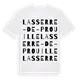 Lasserre-de-Prouille ordlek t-shirt