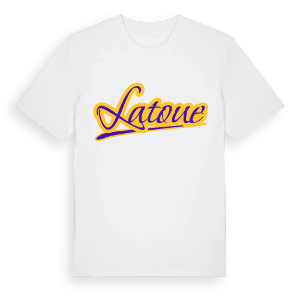 Latoue baseball t-shirt – ekologisk bomull t-shirt från Pinshirt