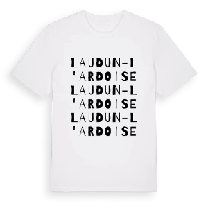 Laudun-l'Ardoise ordlek t-shirt – ekologisk bomull t-shirt från Pinshirt
