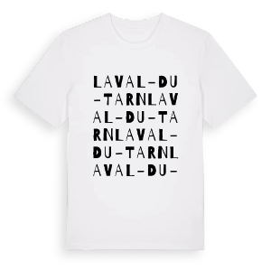 Laval-du-Tarn ordlek t-shirt – ekologisk bomull t-shirt från Pinshirt