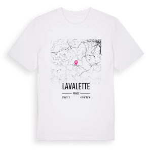 Lavalette karta t-shirt – ekologisk bomull t-shirt från Pinshirt