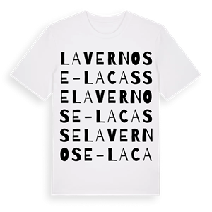 Lavernose-Lacasse ordlek t-shirt – ekologisk bomull t-shirt från Pinshirt