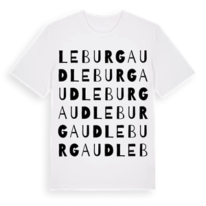 Le Burgaud ordlek t-shirt – ekologisk bomull t-shirt från Pinshirt