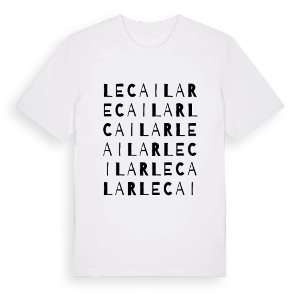 Le Cailar ordlek t-shirt – ekologisk bomull t-shirt från Pinshirt