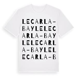 Le Carla-Bayle ordlek t-shirt – ekologisk bomull t-shirt från Pinshirt