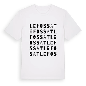 Le Fossat ordlek t-shirt – ekologisk bomull t-shirt från Pinshirt