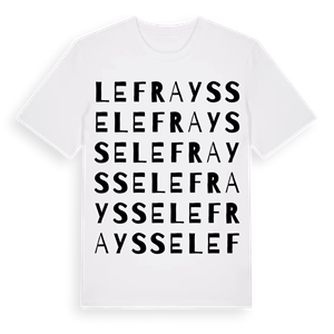 Le Fraysse ordlek t-shirt – ekologisk bomull t-shirt från Pinshirt
