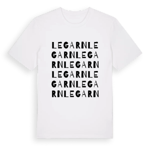 Le Garn ordlek t-shirt – ekologisk bomull t-shirt från Pinshirt