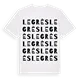Le Grès ordlek t-shirt