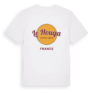 Le Houga cirkel t-shirt – ekologisk bomull t-shirt från Pinshirt