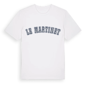 Le Martinet college t-shirt – ekologisk bomull t-shirt från Pinshirt