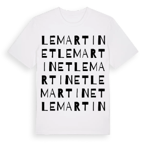 Le Martinet ordlek t-shirt – ekologisk bomull t-shirt från Pinshirt