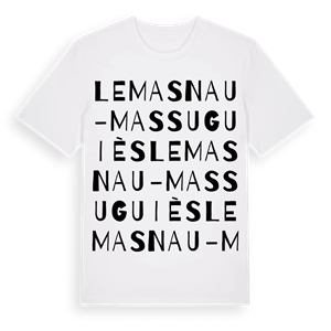 Le Masnau-Massuguiès ordlek t-shirt – ekologisk bomull t-shirt från Pinshirt