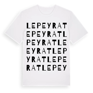 Le Peyrat ordlek t-shirt – ekologisk bomull t-shirt från Pinshirt
