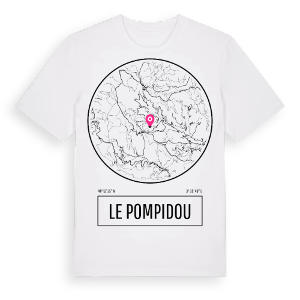 Le Pompidou t-shirt – ekologisk bomull t-shirt från Pinshirt