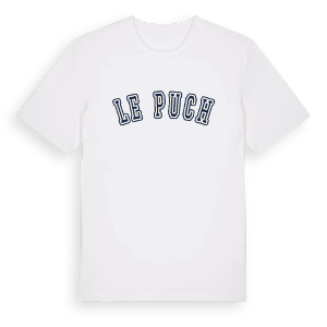 Le Puch college t-shirt – ekologisk bomull t-shirt från Pinshirt
