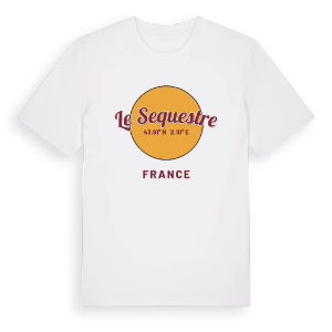 Le Sequestre cirkel t-shirt – ekologisk bomull t-shirt från Pinshirt