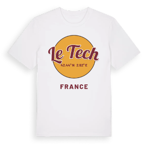 Le Tech cirkel t-shirt – ekologisk bomull t-shirt från Pinshirt