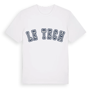 Le Tech college t-shirt – ekologisk bomull t-shirt från Pinshirt