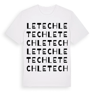 Le Tech ordlek t-shirt – ekologisk bomull t-shirt från Pinshirt