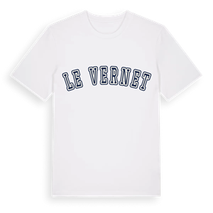 Le Vernet college t-shirt – ekologisk bomull t-shirt från Pinshirt