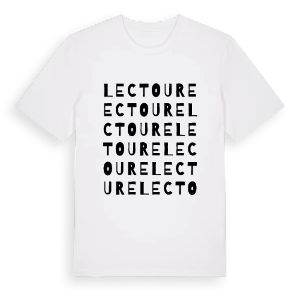 Lectoure ordlek t-shirt – ekologisk bomull t-shirt från Pinshirt