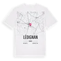 Lédignan karta t-shirt