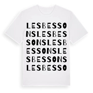 Les Bessons ordlek t-shirt – ekologisk bomull t-shirt från Pinshirt