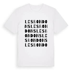 Les Bondons ordlek t-shirt – ekologisk bomull t-shirt från Pinshirt