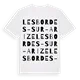 Les Bordes-sur-Arize ordlek t-shirt