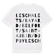 Les Chalets / Bayard / Belfort / Saint-Aubin / Dupuy ordlek t-shirt
