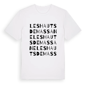 Les Hauts de Massane ordlek t-shirt – ekologisk bomull t-shirt från Pinshirt