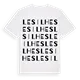 Les Ilhes ordlek t-shirt