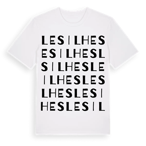 Les Ilhes ordlek t-shirt – ekologisk bomull t-shirt från Pinshirt