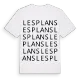 Les Plans ordlek t-shirt