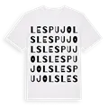 Les Pujols ordlek t-shirt