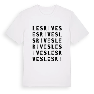 Les Rives ordlek t-shirt – ekologisk bomull t-shirt från Pinshirt