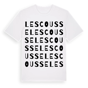 Lescousse ordlek t-shirt – ekologisk bomull t-shirt från Pinshirt