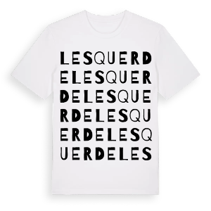 Lesquerde ordlek t-shirt – ekologisk bomull t-shirt från Pinshirt